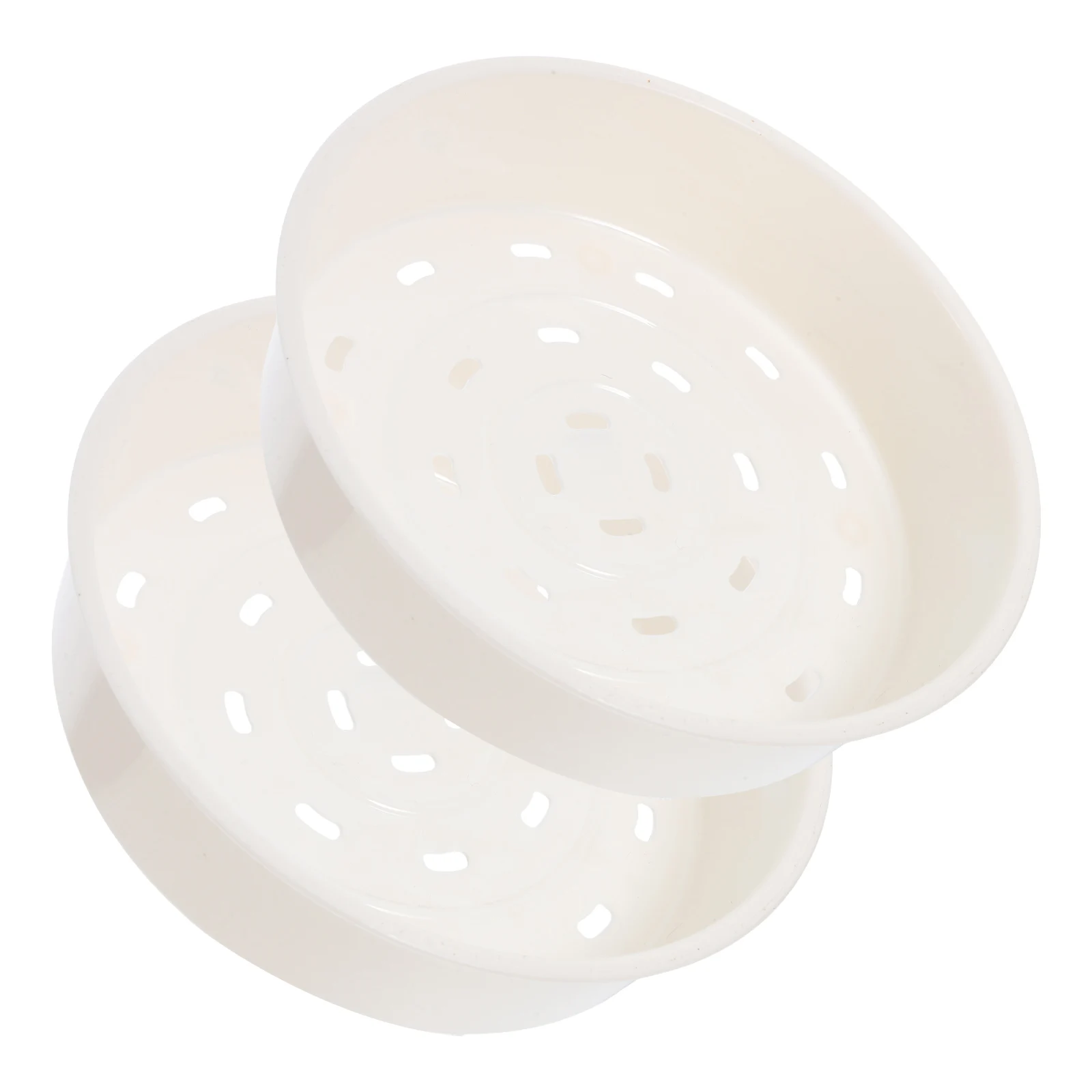 

2pcs Steamer Baskets Food Grade Plastic Kitchen Cooking Supplies Rice Cooker Fish Trays Easy Clean Gifts
