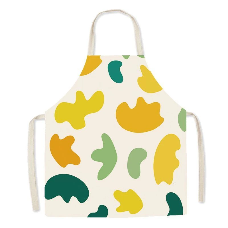 Summer Fresh Fruit Hanging Neck Kitchen Home Apron Studio Baking Fabric Sleeveless Smock