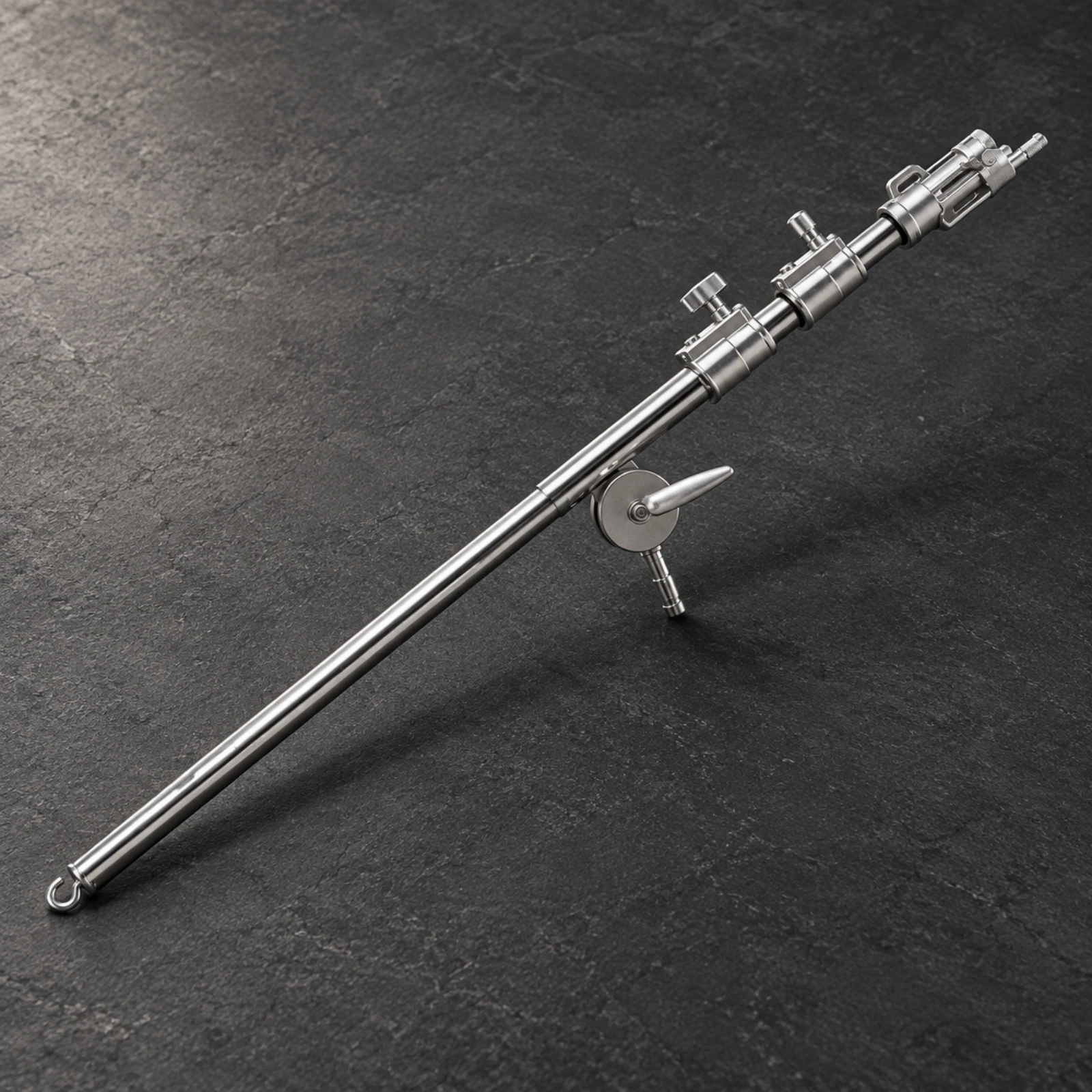 Aluminum Extension Bracket with Pivoting Arm Slim Telescoping Angled Arm Bracket for Photographers, Lighting Setups