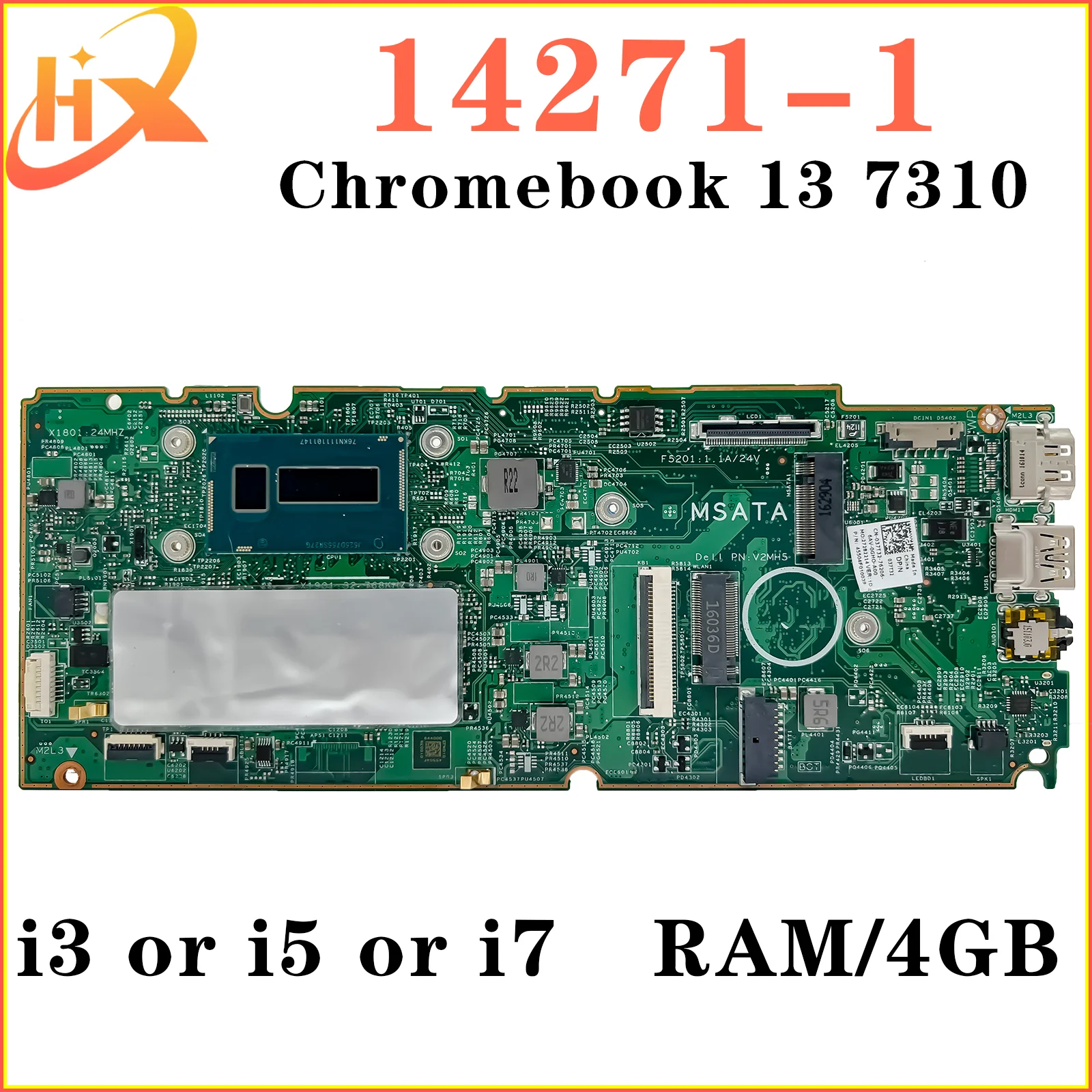 14271-1 Mainboard For Dell Chromebook 13 7310 Laptop Motherboard i3 i5 i7 5th Gen 4GB/RAM