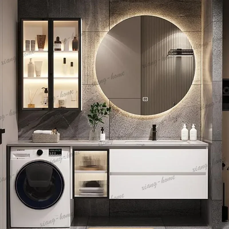 Wooden Closet Bathroom Cabinet Dressers Mirror Toilet Storage Aesthetic Cheap Cupboard Save Space