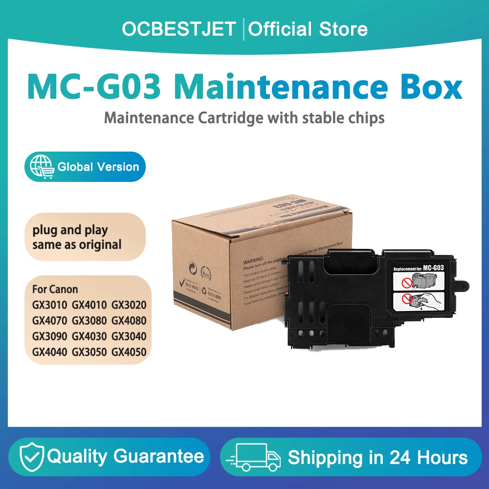 

MC-G03 Maintenance Cartridge MCG03 Waste Water Tank for Canon X3010 GX4010 GX3020 GX4070 GX3080 GX4080 GX3090 GX4030 GX3040
