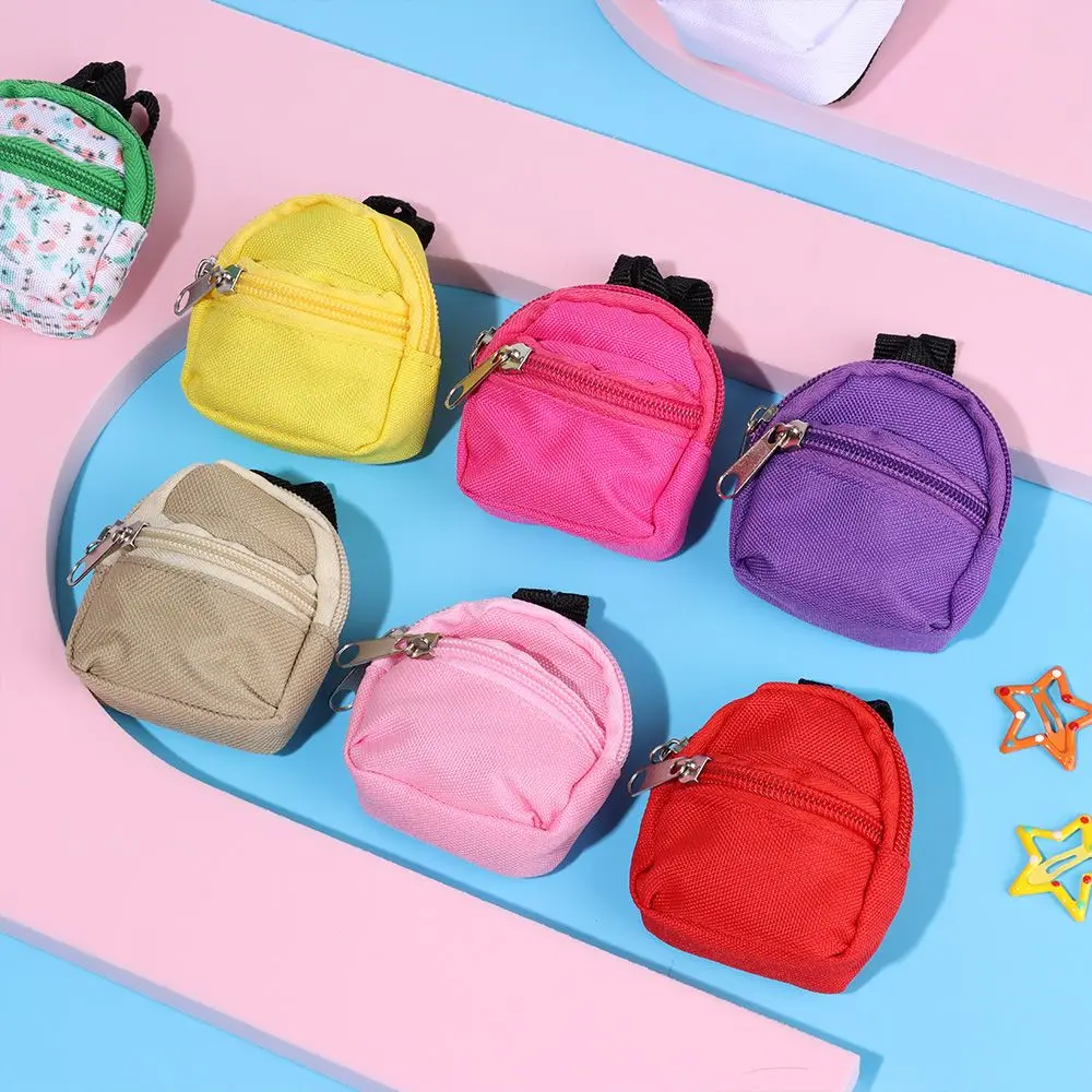 Cute Doll Backpacks Doll Bags Mini Bag Zipper Doll Backpacks Cute School Bags Doll Accessories Toy Dolls Supplies for Doll Play