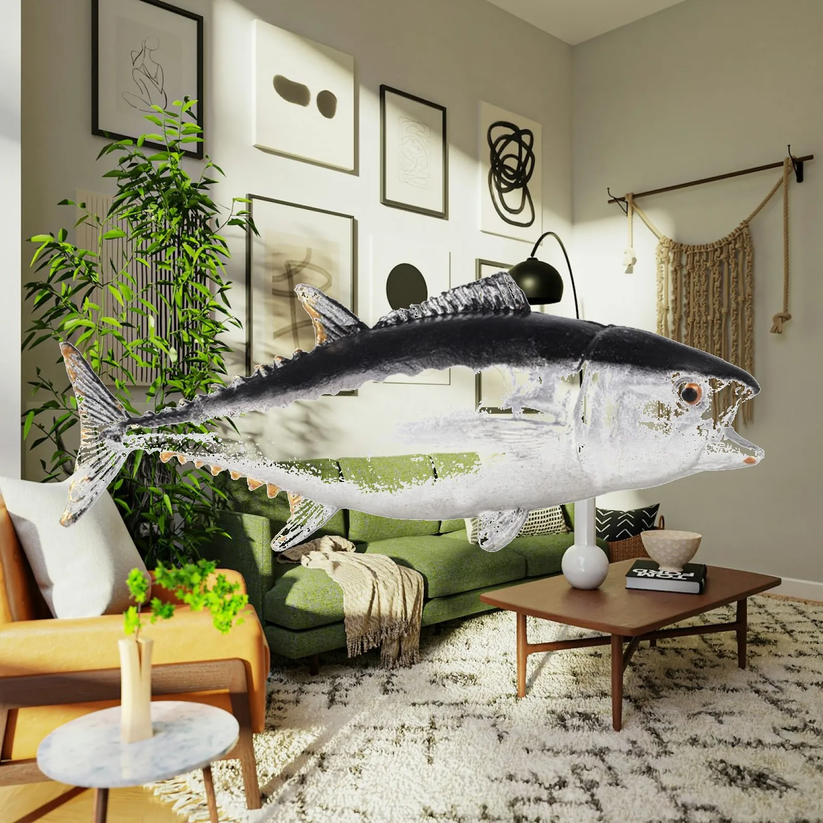 Fish Figure Toy Aquarium Landscape Decorations Small Crafts Early Learning Birthday Gifts Tuna Model Preschool Animal Playset