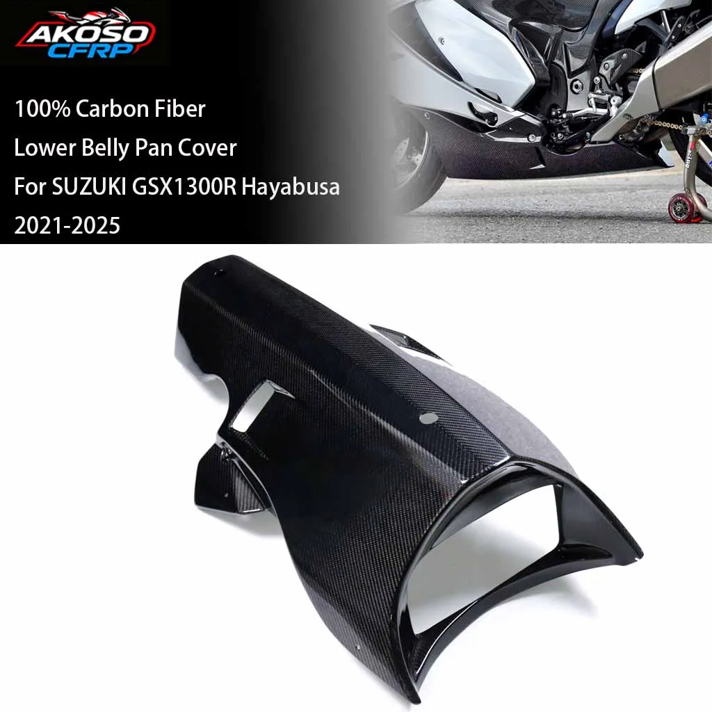 For SUZUKI GSX1300R Hayabusa 2021-2025 Motorcycle 100% 3K Carbon Fiber Lower Belly Pan Cover Protector Accessories Fairing Kit