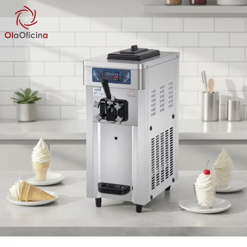 2026 Si16TS Wholesale Price Professional Single Head Desktop Automatic Ice Cream Machine Soft Ice Cream Maker for Commercial