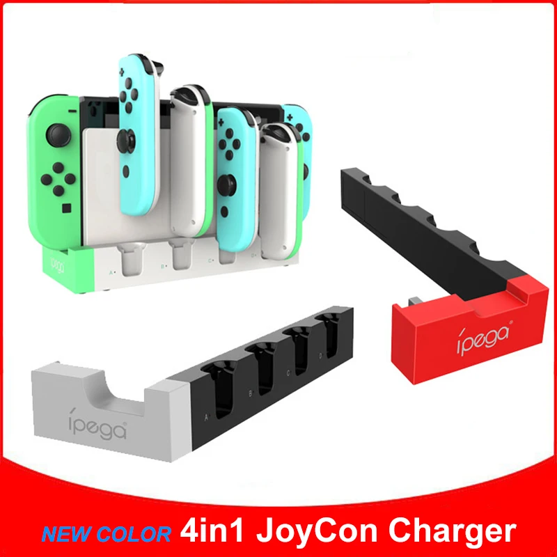 NEW COLOR Charger JoyCon for Nintendo Switch oled 4 in 1 Controller Dock Station Holder for Nintendo Switch Joy-Con Charging