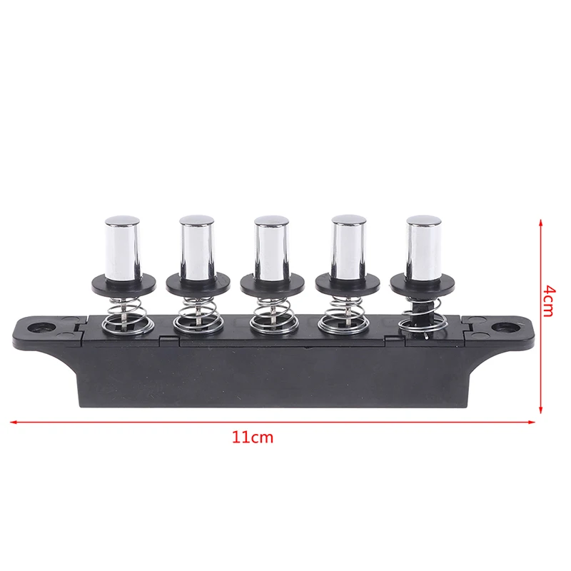 1pcs Five-position Plug-in Button Switch For Range Hood Five-position Silver Switch For Kitchen Hood