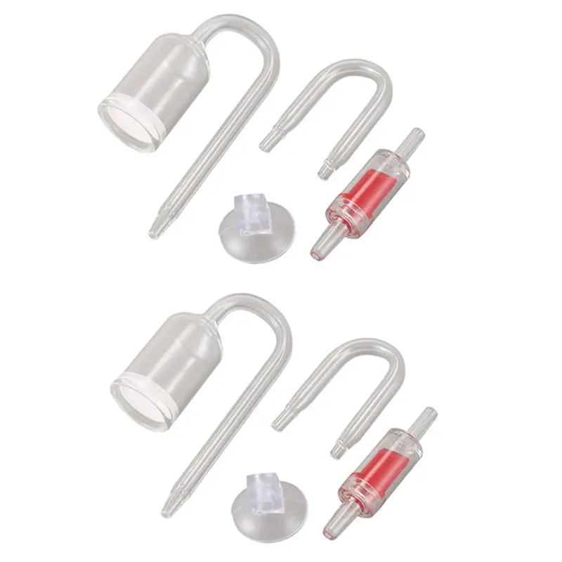 A02M-8X Aquarium Glass Plant Co2 Diffuser U Shape Tube Set For Plant Fertilizer Fish