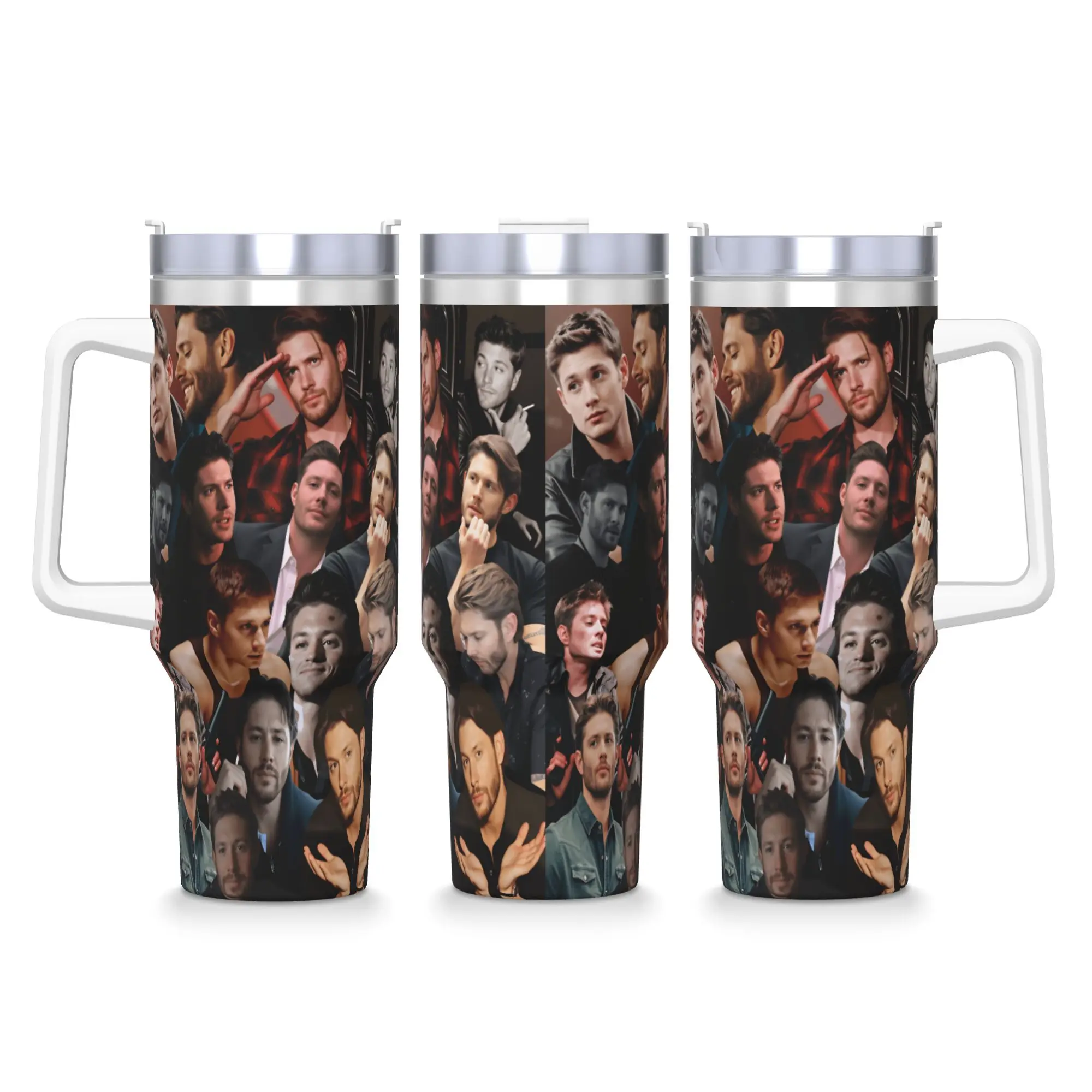 3D SPN Supernatural Sign Dean Sam Stainless Steel Tumbler  Camping Car Mugs Large Capacity Drink Milk Tea Water Bottle