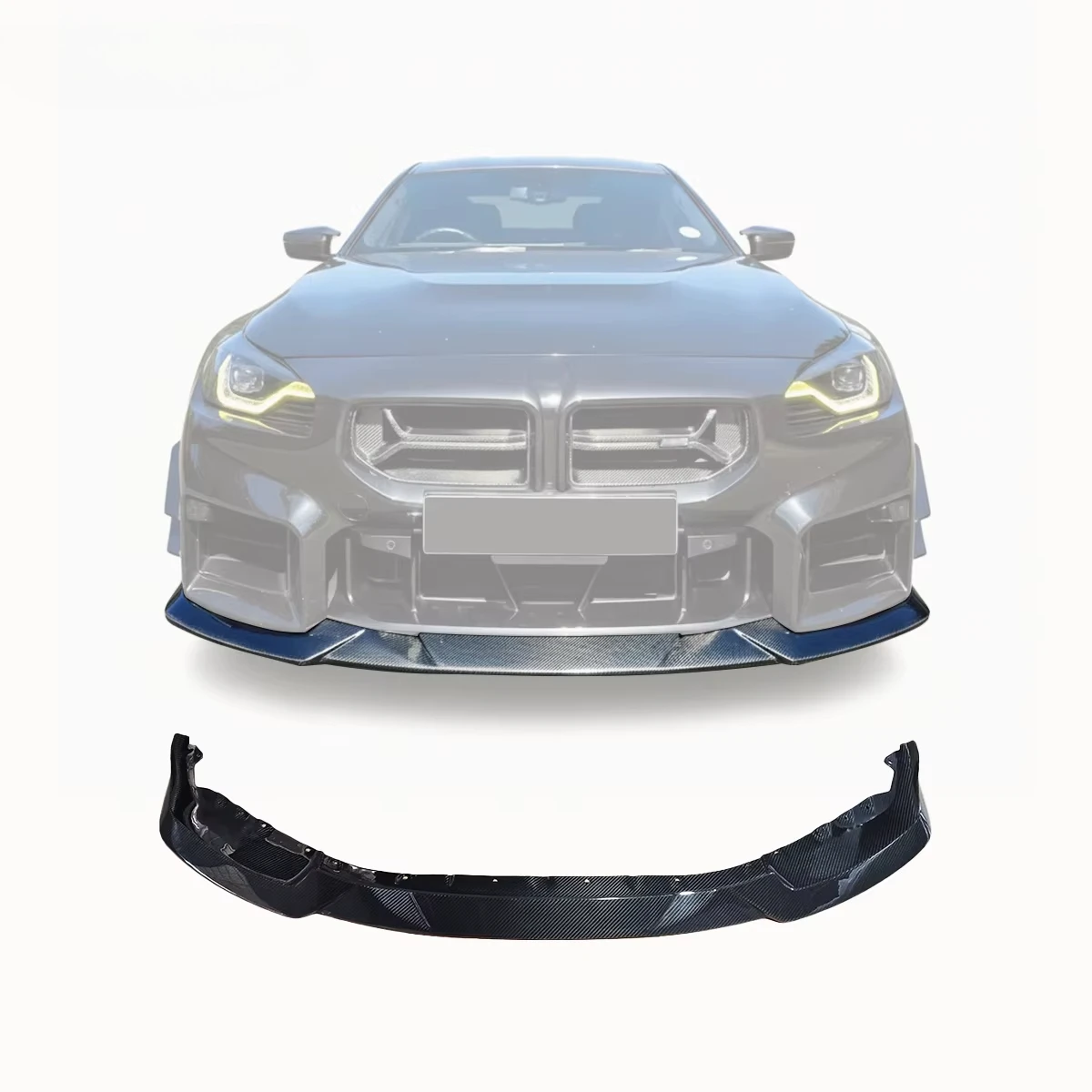 

Dry Carbon Fiber Front Bumper Lip Spoiler for BMW M2 G87 2023 2024+ MP Style Splitter Body Kit Car Exterior Accessories