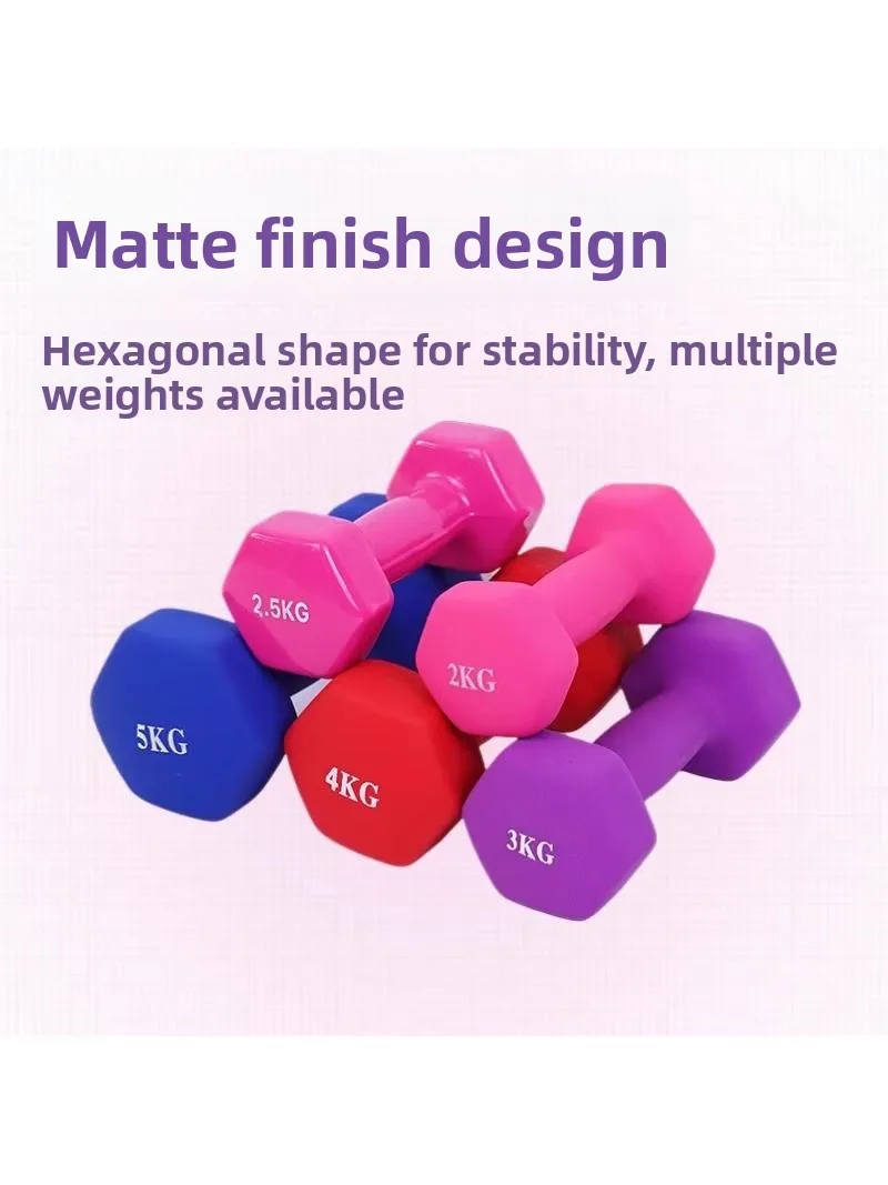 women's-fitness-equipment-hexagon-plated-cast-iron-dumbbells-sandbagging-hand-bells-non-slip-coating-strength-training