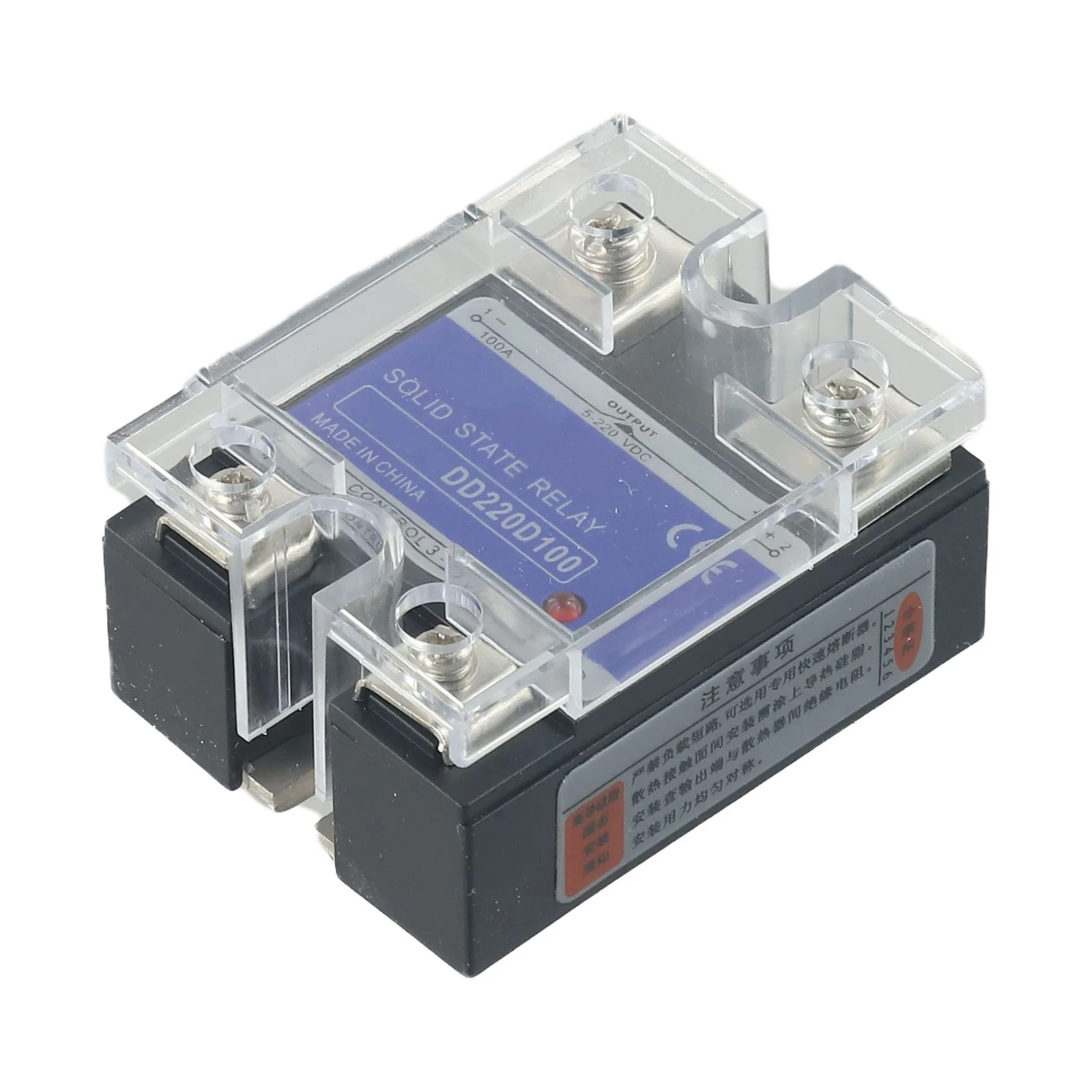 

Sleek and Functional Solid State Relay Rated at 100A for Effective Switching in DC Circuits from a Control Voltage of 3 32VDC