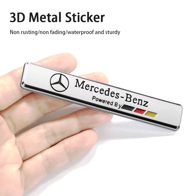 3D Metal Car Emblem VIP Sport Badge Sticker Accessories For Mercedes Benz AMG W205 C300 W203 W206 W108 W124 W126 W140 W168 W169