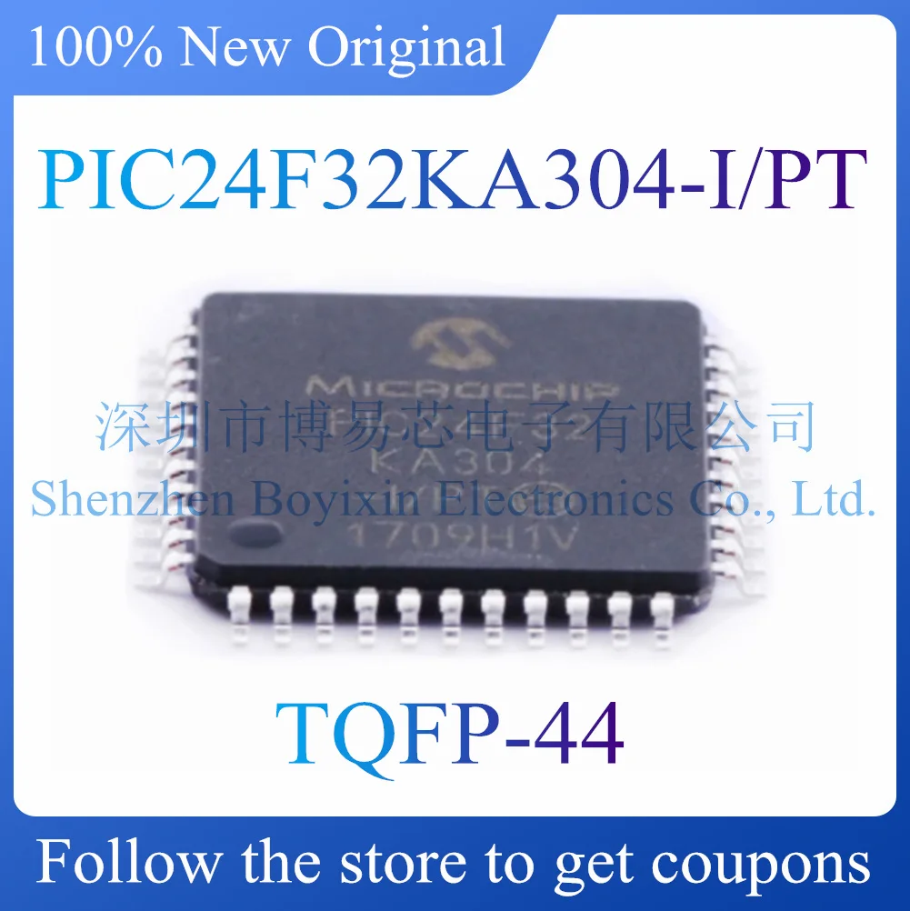 

NEW PIC24F32KA304-I PT Original and authentic microcontroller chip (MCU/MPU/SOC). Package TQFP-44