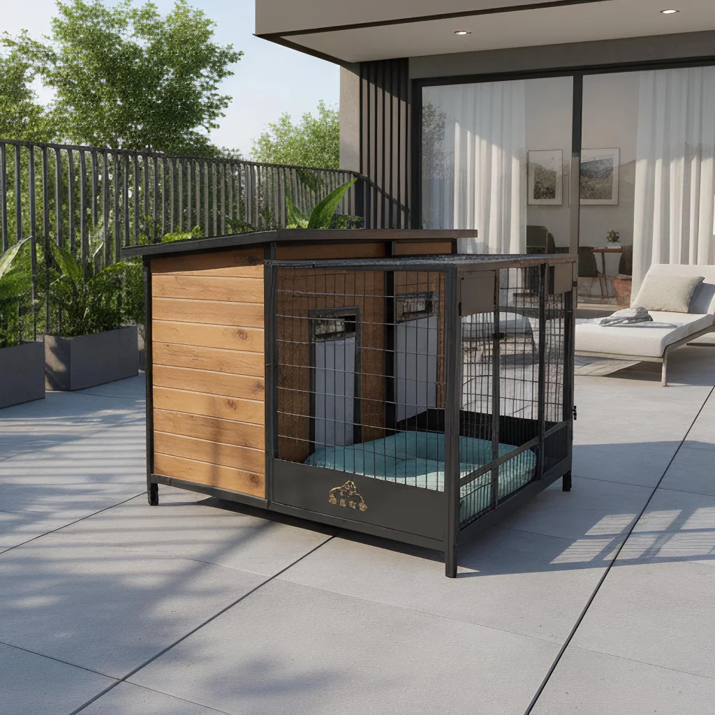 

Heavy Duty Durable Outdoor Pet House S M L Sizes Eco Recyclable Weatherproof Dog Kennel For Garden