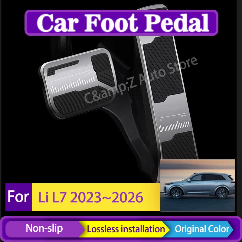 

Car Foot Pedals For Li L7 Lixiang L7 2023 2024 2025 2026 Aluminum Alloy Covers Rest Pedal Brake Accelerator Pads Auto Acessories