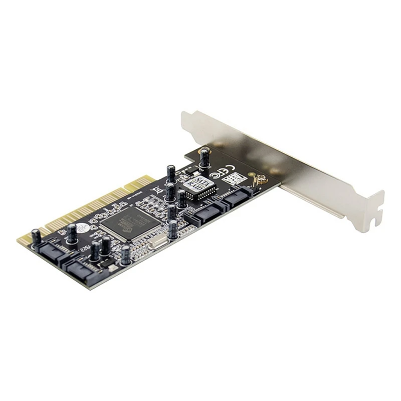 PCI Sil3114 SATA150 4-Channel To SATA RAID Array Card Sil3114 SATA Adapter Controller Chip Card For Computer