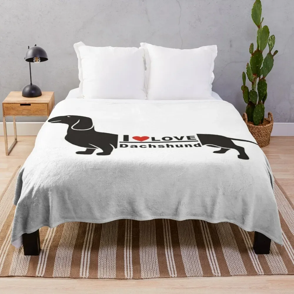 

Dachshund Blanket Super Soft Fleece Throw Blanket Warm and Cozy Lightweight Bed Blanket for Couch, Sofa, Camping, and Travel