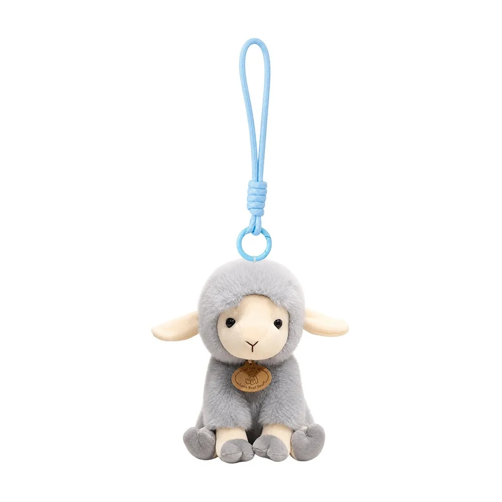 Lovely 11/17/23cm Size Sheep Pillow Long Ear Soft Sheep Sitting Pose Fluffy Sheep Pillow Gifts