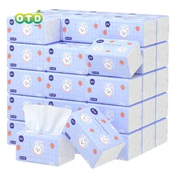 Facial Tissues Packs Pocket Paper Napkins Travel Size Mini Cute Print for Kid School Travel Camping Office Daily Use