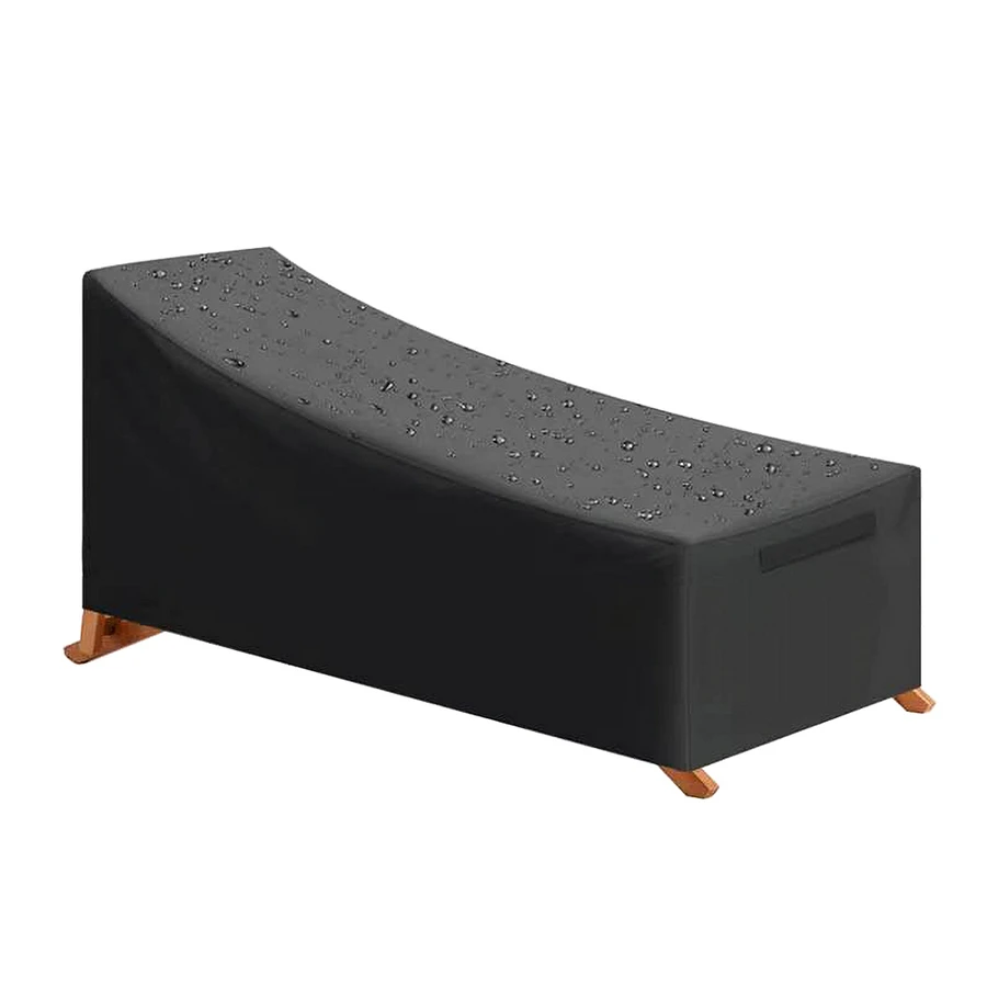 Oxford Cloth Dust Cover Chaise Lounge Cover Waterproof Outdoor Garden Patio Chair Covers Sun Resistant Furniture Protective