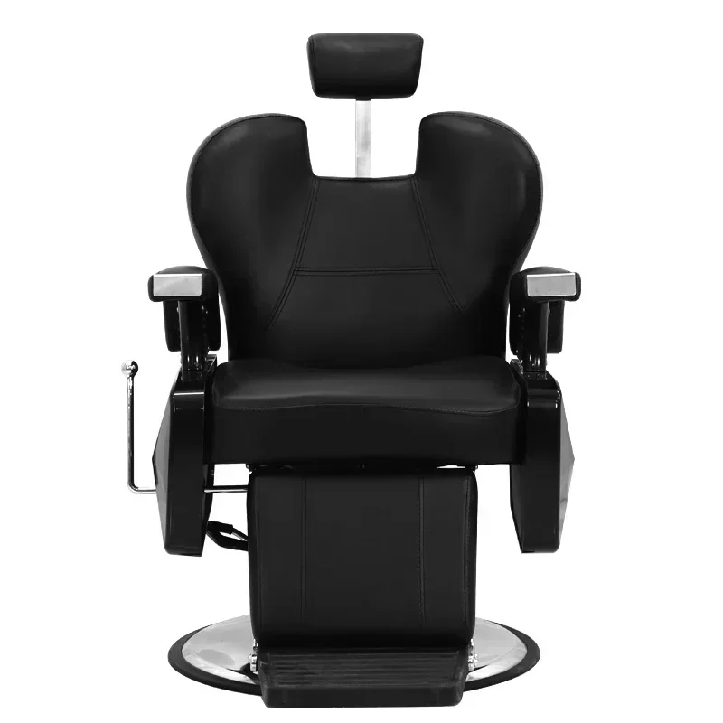 Barber Shop Chair,Black Brown Man Hair Care Head Treatment Lift Put Down Beauty Classic Salon Chair,Hair Special Scraping Chair