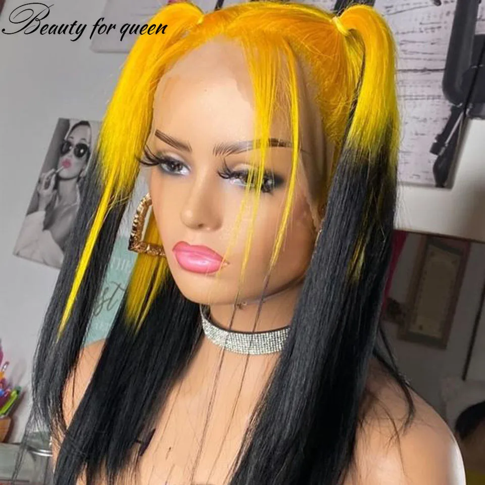 Peruca Cabelo Humano Remy Brasileiro, Lace Front 13x4, Cor Dois Tons - usage example