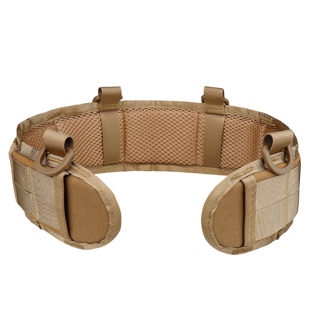 Taktischer gepolsterter Gürtel mit Polsterung, Outdoor Molle Taillenstützkissen, Armee-Kampfpolster für CS, Airsoft, Jagd, Paintball, Schießen – Detail 5