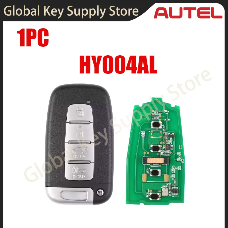 Autel IKEYHY004AL HY004AL Universal Smart Key 4 Buttons For Hyundai For Autel Smart Key For KM100 IM508 IM608 KM100E