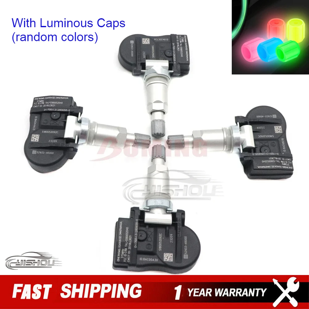 

315 МГц TPMS 52933-A5000 Датчик давления в шинах для Hyundai Accent Equus Santa Fe Genesis Coupe Kia Optima Sorento Cadenza