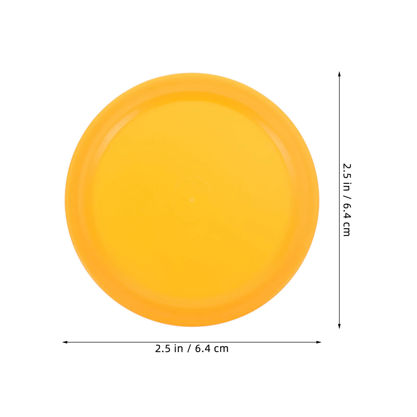 

10pcs Ice Hockey Pucks 64mm ange Replacement Round Games Supplies Mini Table Accessories Plastic Piece