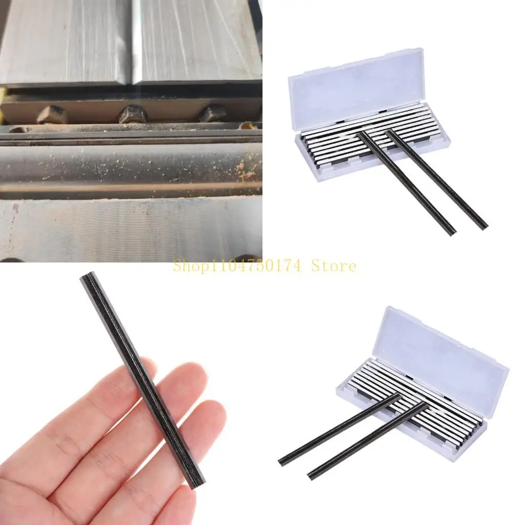 

10 шт., лезвие строгального станка для деревообработки, марганцевая сталь, 82 мм, для нескольких строгальных станков, лидер