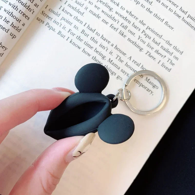 Apple AirTags用のミッキーミニー保護ケース,シリコンキーホルダー,紛失防止トラッカー,デバイス,バックルアクセサリー