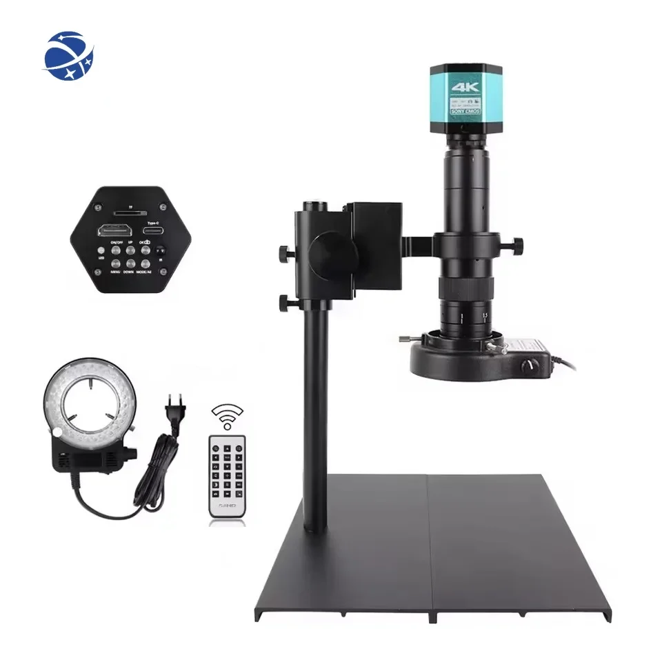 

4K Full HD Industrial Video Digital Camera 180X Lens Microscope for Static & Dynamic Image for PCB Welding & Phone Repair