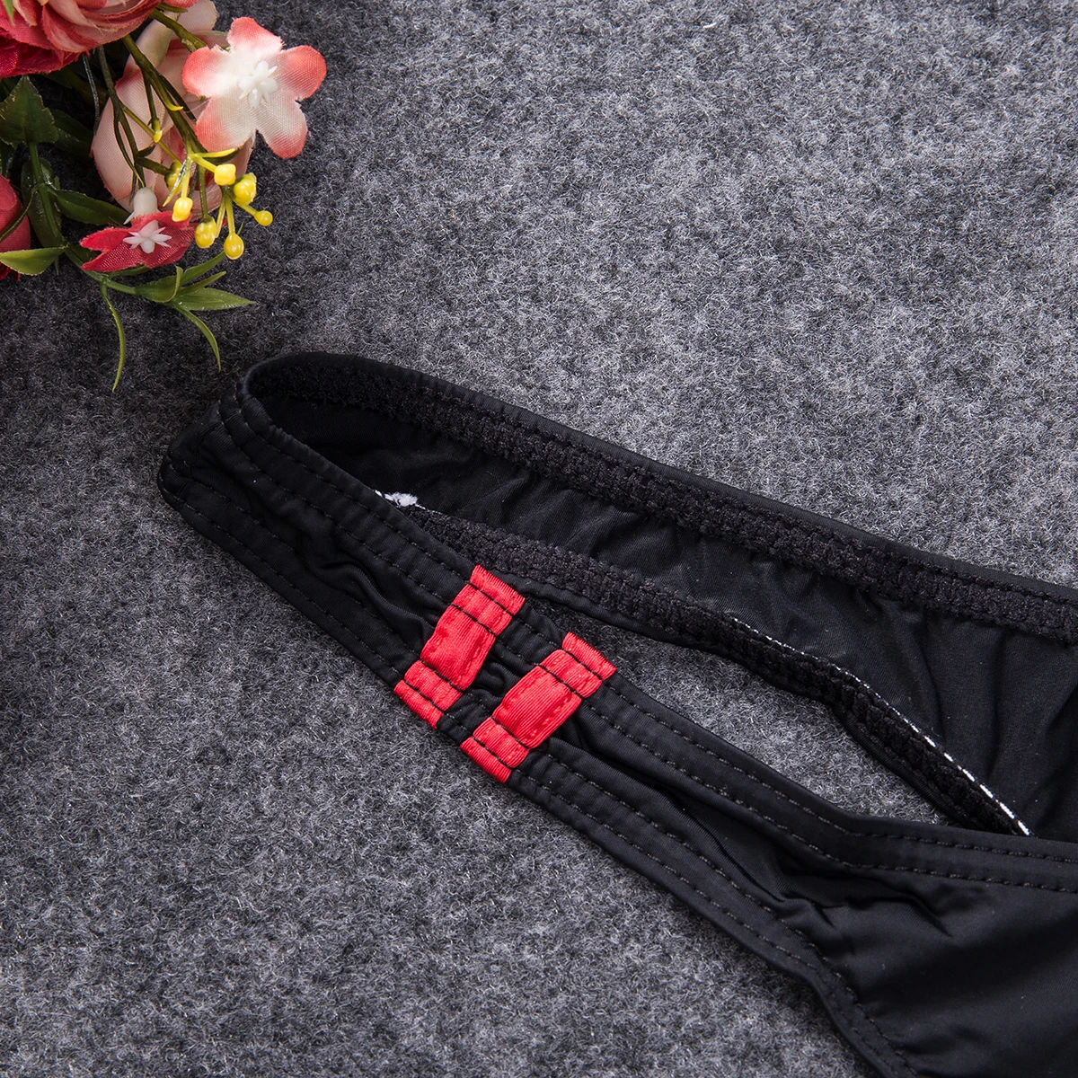 Men Sexy V Sling Borat Manikini Lingerie Swimsuit Thong Leotard Hollow Out Underwear Suspender Bodysuit