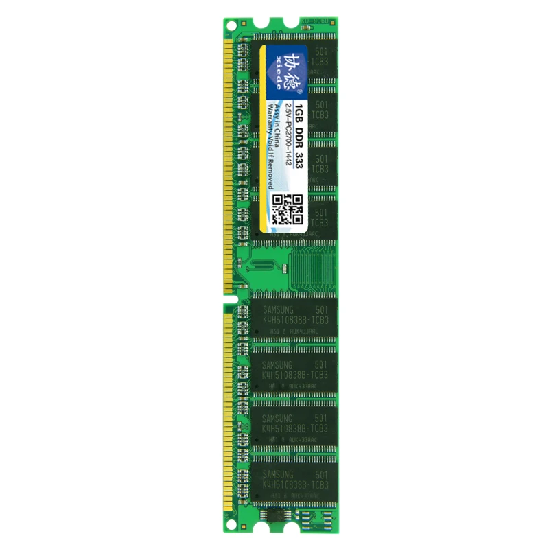 Xiede وحدة ذاكرة الوصول العشوائي للكمبيوتر المكتبي Ddr 1Gb Ddr1 184Pin Dimm