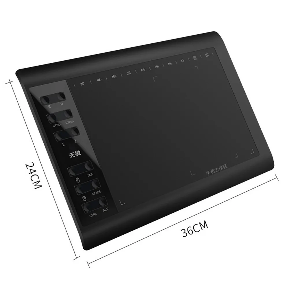 Imagem -06 - Gráficos de Desenho Digital Tablet 8192 Nível 5080 Lpi Caneta Animação Placa Escrita Suporte Conexão do Telefone no Jogo 10x Polegada Usb