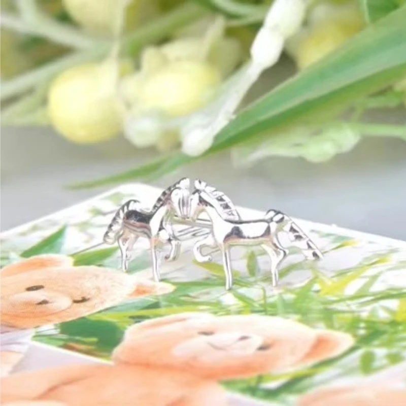 Reeti 925 brincos de cavalo de prata esterlina femininos elegantes joias de casamento brincos femininos moda 2019