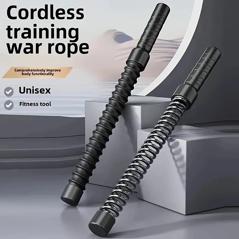 Para uso em academia em casa, treinamento com corda portátil, equipamento de fitness com corda para homens e mulheres, treinamento de intervalo de alta intensidade (HIIT)