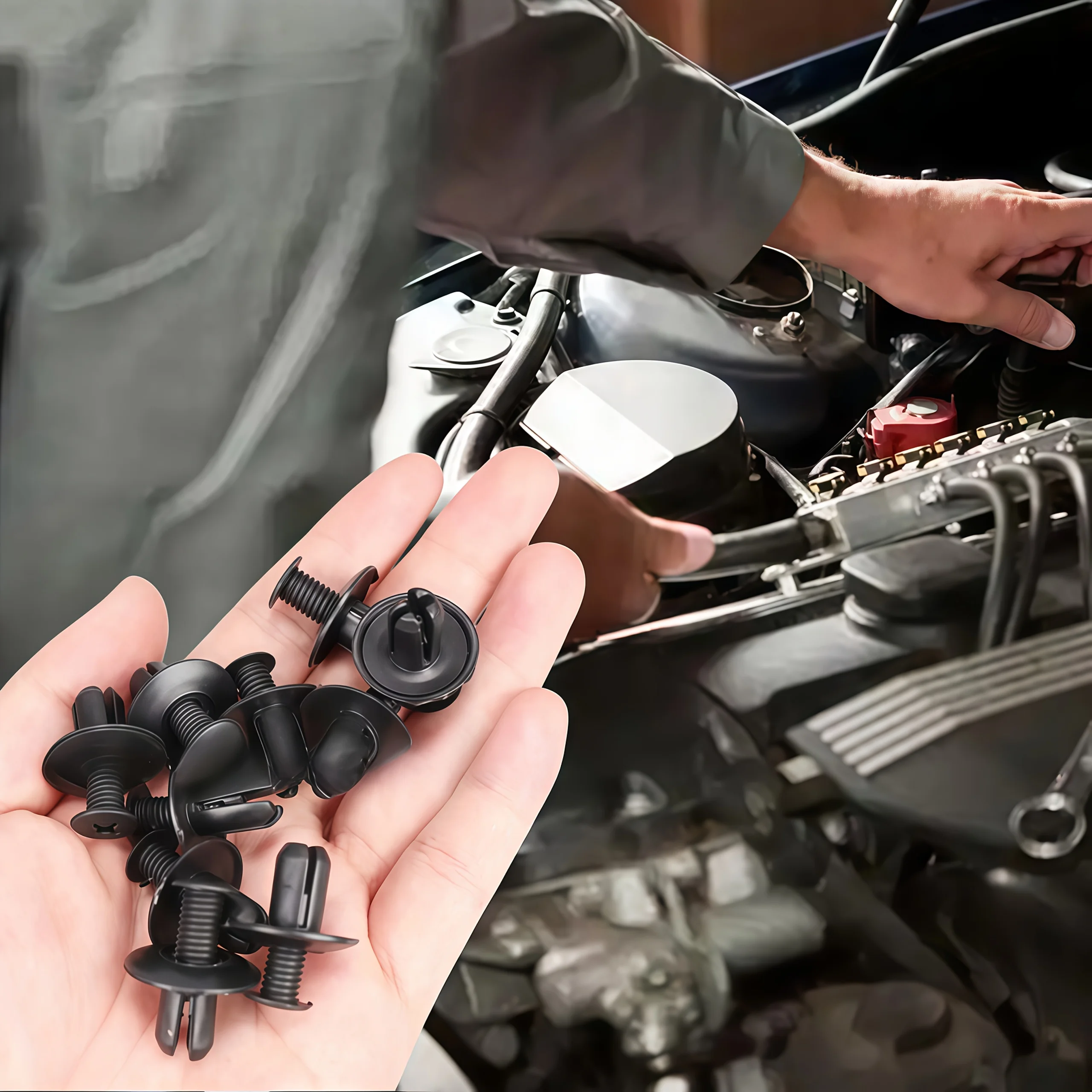 Universal Car Fender Clips Mudguard Liner Fastener Kit Auto Bumper Trunk Retainer Clips Fit Sedan SUV Motorcycle