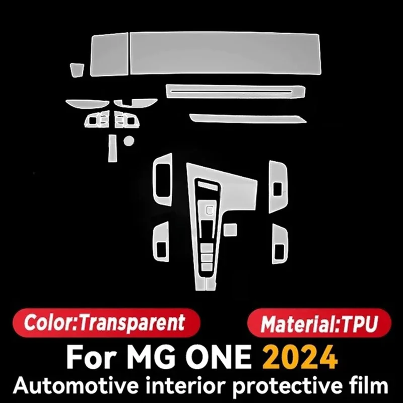 For MG ONE 2024 Car Center Console Media Dashboard Navigation TPU Anti-scratch Protector Film Auto Interior Accessories