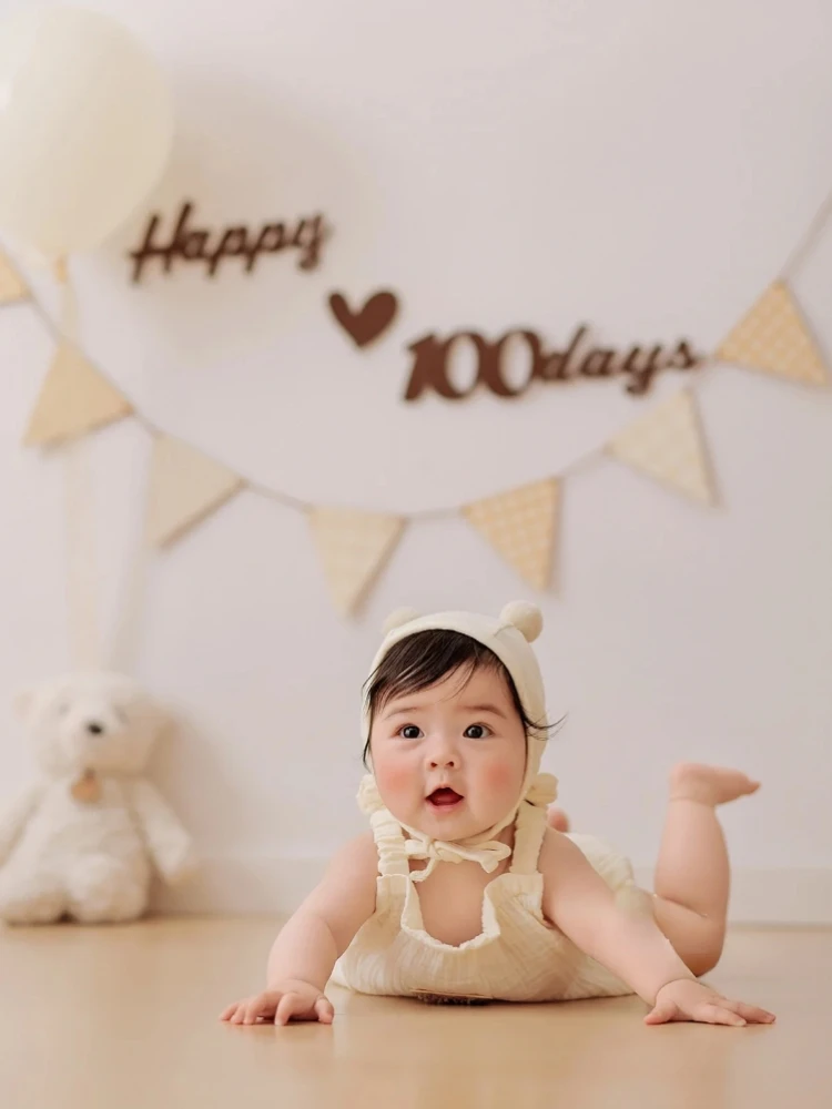 

New childrens photography clothing babys hundred day photo props babys full moon photo clothing roupa bebe disfraz bebes