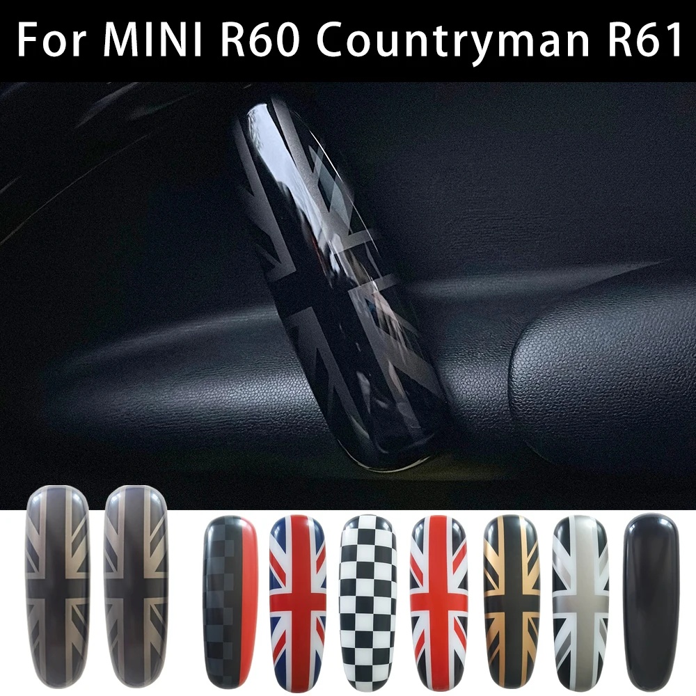 

Автомобильные внутренние дверные ручки, наклейка на крышку для Mini Cooper Countryman R60 Union Jack, автостайлинг, украшения, аксессуары, детали, 2 шт./компл.