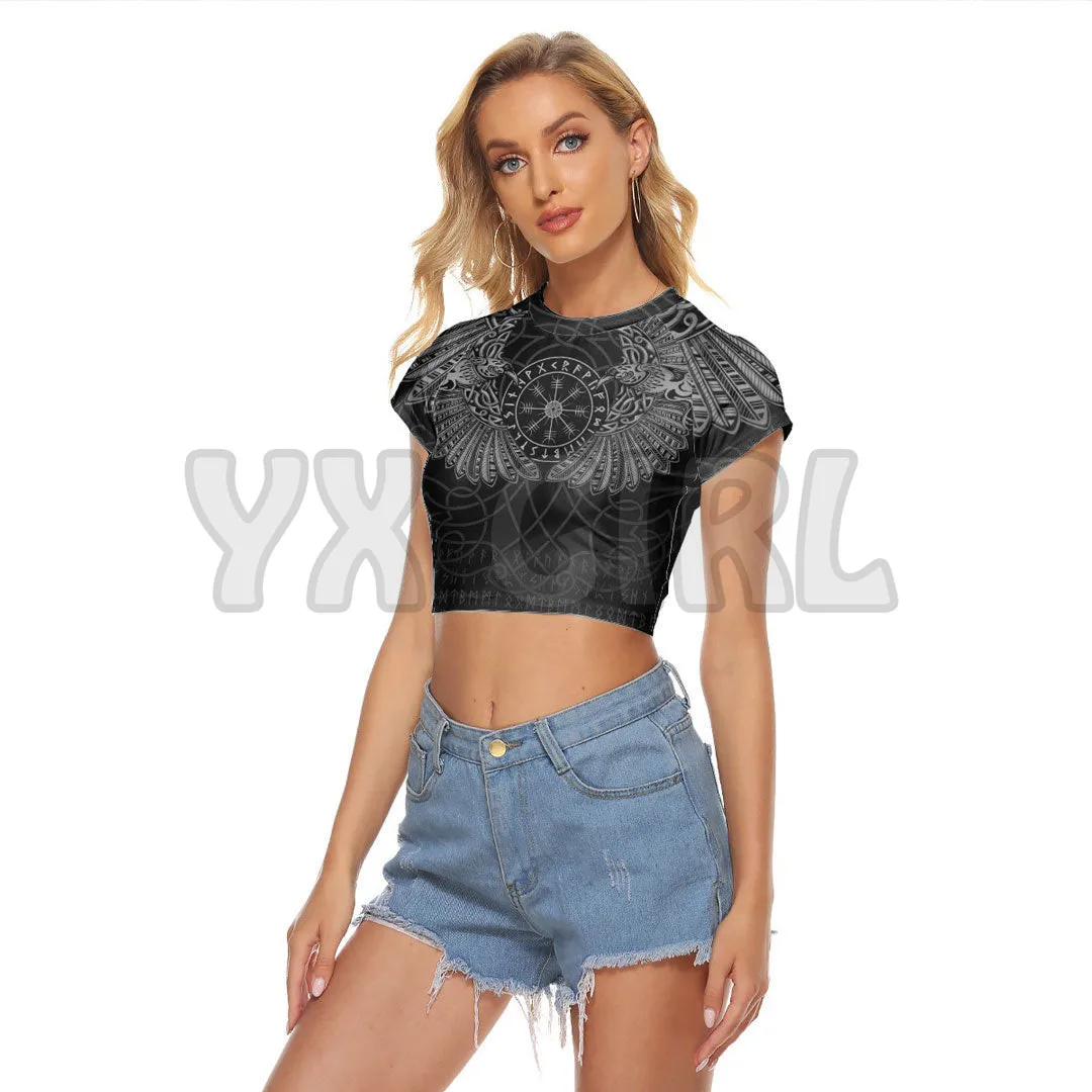 

2022 Summer Lips Women's Viking Odin's Celtic Two Ravens Special3D All Over Printed T Shirts Sexy Women For Girl Tee Tops shirts