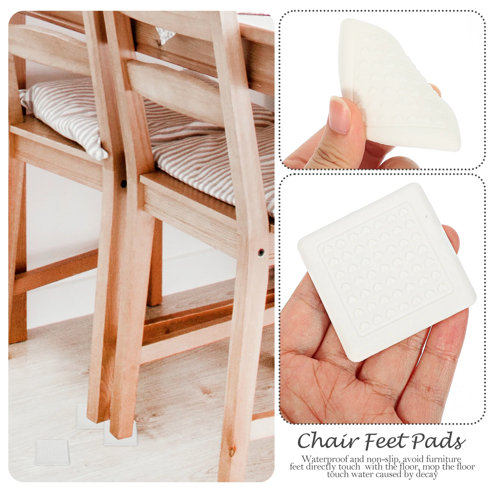 

12Pcs Non-Slip Silicone Furniture Cushions Thickened Table Feet Pads Chair Leg Covers Floor Protection Mats Table Feet Pads
