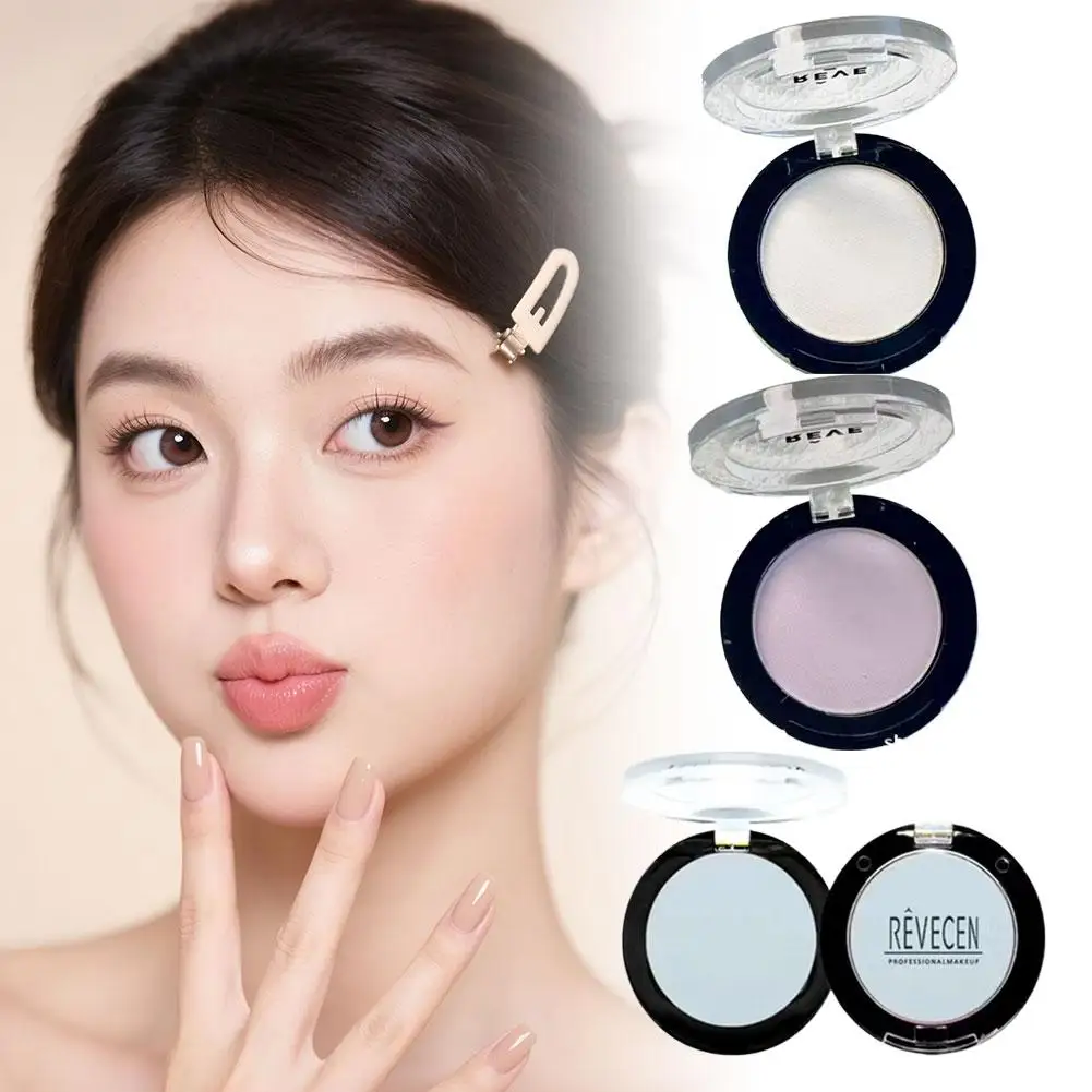    พาเลทอายแชโดว์เดี่ยว กันน้ำ สไตล์โกธิค ถาดอายแชโดว์สำหรับผู้หญิง สีขาวเข้มข้น ติดทนนาน แต่งตา