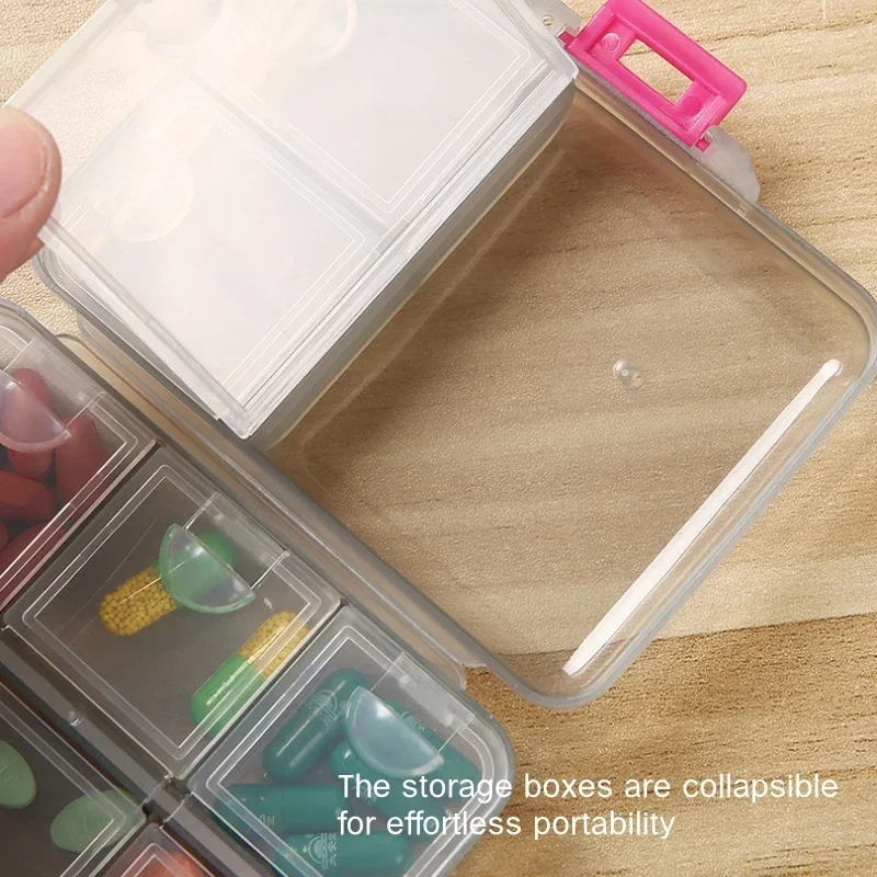 Travel Organizer convenient medicine Pill Packaging storage Box pills dispenser Tablet Pillbox Case Container Drug Divider Boxes