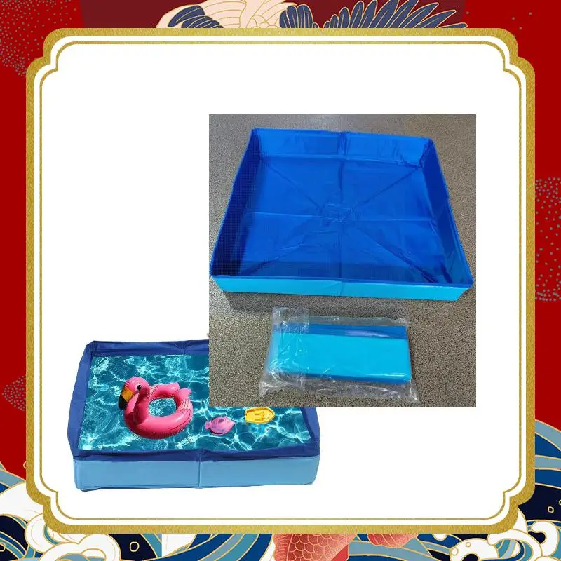 

Dog Kids Pool PVC Folding Swimming Pool Pet Puppy Bathing Tub Non-Inflatable dog paddling pool Pet Supplies for Puppy Cats