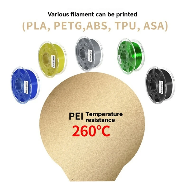 For Flsun Super Racer PEI Flexible Smooth PEO Hot Bed Build Plate For Flsun SR Magnetic Spring Steel Flex Bed With Base